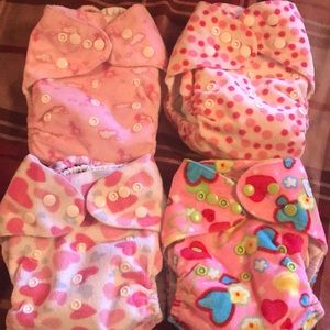 Simply Cloth AIO cloth diapers w/ liners, wet bag